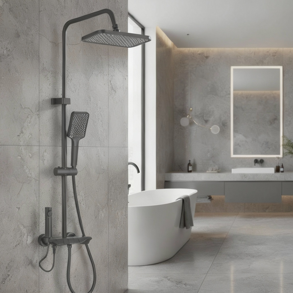 Colonne de douche a affichage numérique intelligent